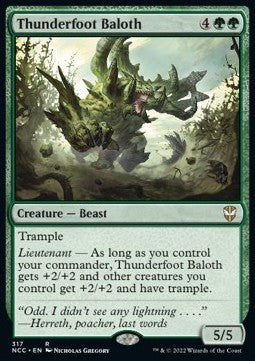 Thunderfoot Baloth - Commander: Streets of New Capenna (Rare) [NCC-317]