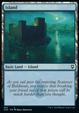 Island (V.1) - Commander Legends: Battle for Baldur's Gate: Extras (Land) [XCLB-455]