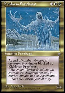 Kjeldoran Frostbeast - Ice Age (Uncommon)