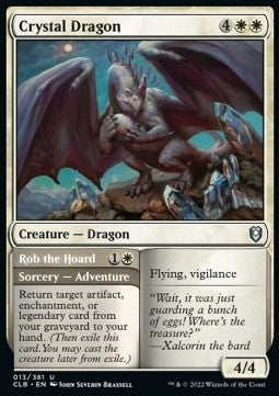 Crystal Dragon // Rob the Hoard - Commander Legends: Battle for Baldur's Gate (Uncommon) [CLB-13]