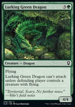 Lurking Green Dragon - Commander Legends: Battle for Baldur's Gate (Common) [CLB-239]