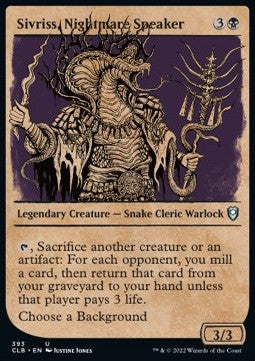 Sivriss, Nightmare Speaker (V.2) - Commander Legends: Battle for Baldur's Gate: Extras (Uncommon) [XCLB-393]