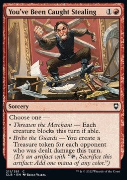 You've Been Caught Stealing - Commander Legends: Battle for Baldur's Gate (Common) [CLB-211]