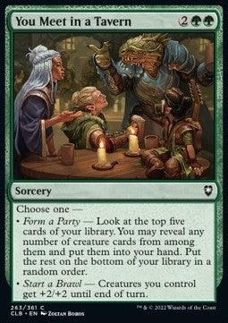 You Meet in a Tavern - Commander Legends: Battle for Baldur's Gate (Common) [CLB-263]