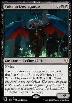 Solemn Doomguide (V.1) - Commander Legends: Battle for Baldur's Gate: Extras (Rare) [XCLB-672]
