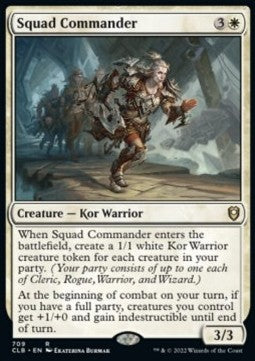 Squad Commander - Commander Legends: Battle for Baldur's Gate: Extras (Rare) [XCLB-709]