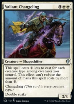 Valiant Changeling - Commander Legends: Battle for Baldur's Gate: Extras (Uncommon) [XCLB-711]
