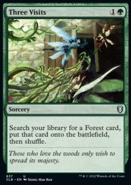 Three Visits - Commander Legends: Battle for Baldur's Gate: Extras (Uncommon) [XCLB-837]