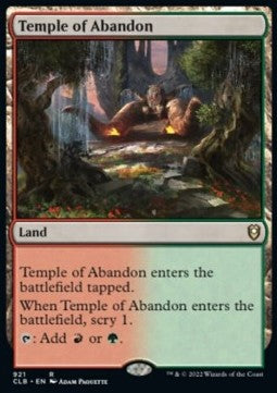 Temple of Abandon - Commander Legends: Battle for Baldur's Gate: Extras (Rare) [XCLB-921]