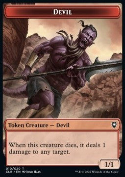Devil Token (Red 1/1) - Commander Legends: Battle for Baldur's Gate: Extras (Token) [XCLB-T10]