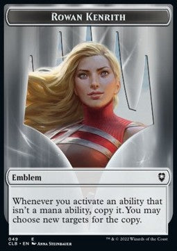 Rowan Kenrith Emblem // Copy Token - Commander Legends: Battle for Baldur's Gate: Extras (Token) [XCLB-T 49/19]