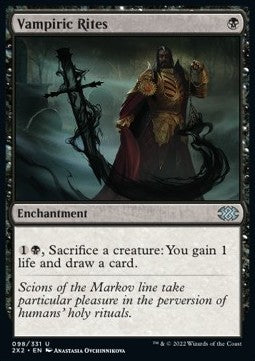 Vampiric Rites - Double Masters 2022 (Uncommon) [2X2-98]