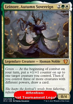 Leinore, Autumn Sovereign (V.3) - Commander: Innistrad: Midnight Hunt (Mythic) [MIC-1]