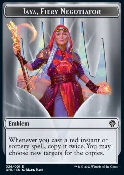 Jaya, Fiery Negotiator Emblem - Dominaria United: Extras (Token) [XDMU-T26]