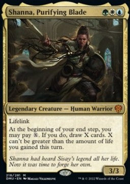 Shanna, Purifying Blade - Dominaria United (Mythic) [DMU-218]