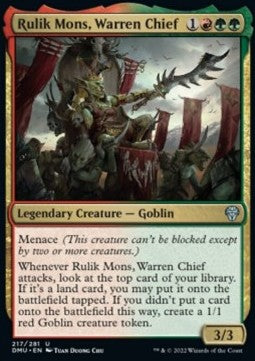 Rulik Mons, Warren Chief - Dominaria United (Uncommon) [DMU-217]