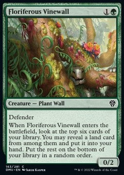 Floriferous Vinewall - Dominaria United (Common) [DMU-163]