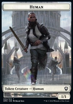 Human Token (W 1/1) // Snake Token (G 1/1) - Commander: Dominaria United: Extras (Token) [XDMC-T 2/11]
