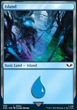 Island (V.1) - Universes Beyond: Warhammer 40,000 (Land) [40K-308]