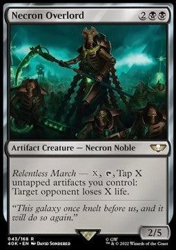 Necron Overlord - Universes Beyond: Warhammer 40,000 (Rare) [40K-43]