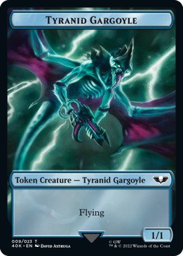 Tyranid Gargoyle Token (U 1/1) // Tyranid Token (G 1/1) - Universes Beyond: Warhammer 40,000 (Token) [40K-T 9/17]