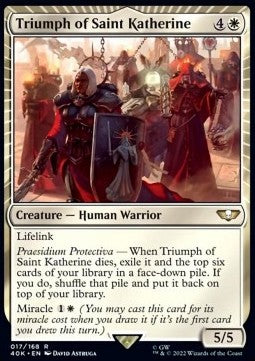 Triumph of Saint Katherine - Universes Beyond: Warhammer 40,000 (Rare) [40K-17]