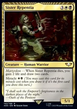 Sister Repentia - Universes Beyond: Warhammer 40,000 (Rare) [40K-142]