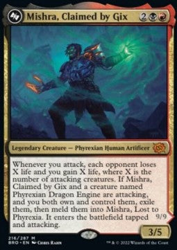 Mishra, Claimed by Gix // Mishra, Lost to Phyrexia - The Brothers' War (Mythic) [BRO-216]