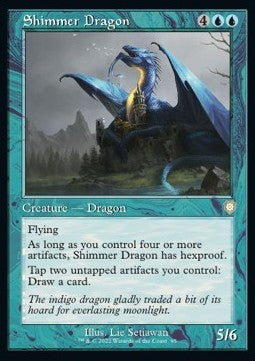 Shimmer Dragon - Commander: The Brothers' War (Rare) [BRC-95]