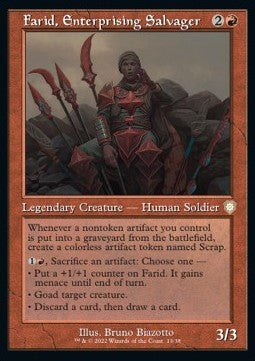 Farid, Enterprising Salvager - Commander: The Brothers' War (Rare) [BRC-13]