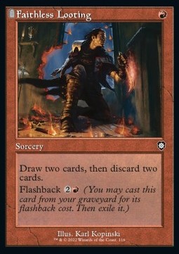 Faithless Looting - Commander: The Brothers' War (Common) [BRC-116]