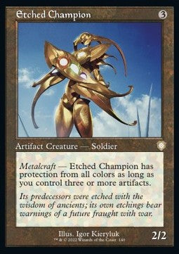 Etched Champion - Commander: The Brothers' War (Rare) [BRC-140]