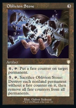 Oblivion Stone - Commander: The Brothers' War (Rare) [BRC-153]
