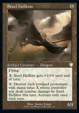 Steel Hellkite - Commander: The Brothers' War (Rare) [BRC-163]