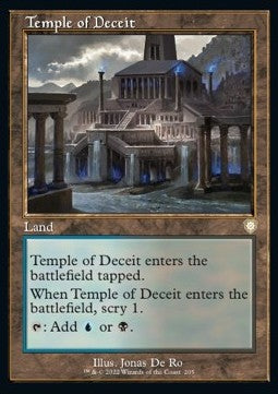 Temple of Deceit - Commander: The Brothers' War (Rare) [BRC-205]