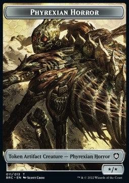 Phyrexian Horror Token (A */*) // Servo Token (A 1/1) - Commander: The Brothers' War: Extras (Token) [XBRC-T 11/13]