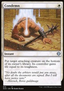 Condemn - Starter Commander Decks (Uncommon) [SCD-15]