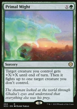 Primal Might - Starter Commander Decks (Rare) [SCD-204]