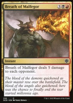 Breath of Malfegor - Starter Commander Decks (Common) [SCD-218]