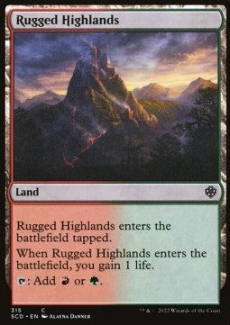 Rugged Highlands - Starter Commander Decks (Common) [SCD-315]
