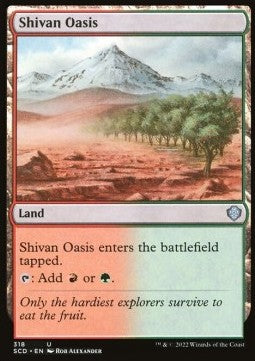 Shivan Oasis - Starter Commander Decks (Uncommon) [SCD-318]