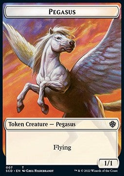 Pegasus Token (W 1/1) // Faerie Token (U 1/1) - Starter Commander Decks (Token) [SCD-T 7/10]