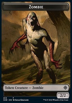 Zombie Token (B 2/2) // Zombie Knight Token (B 2/2) - Starter Commander Decks (Token) [SCD-T 13/15]