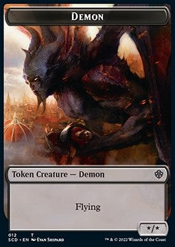 Demon Token (B */*) // Demon Token (B */*) - Starter Commander Decks (Token) [SCD-T 12/12]