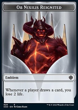 Ob Nixilis Reignited Emblem // Ob Nixilis Reignited Emblem - Starter Commander Decks (Token) [SCD-T 26/26]