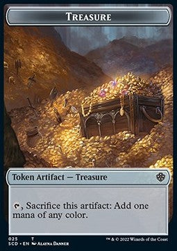 Treasure Token // Treasure Token - Starter Commander Decks (Token) [SCD-T 25/25]