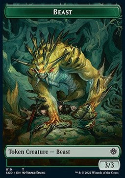 Beast Token (G 3/3) // Beast Token (G 3/3) - Starter Commander Decks (Token) [SCD-T 19/19]