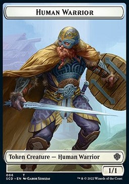 Human Warrior Token (W 1/1) // Saproling Token (G 1/1) - Starter Commander Decks (Token) [SCD-T 6/23]