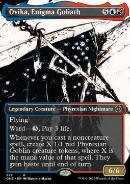 Ovika, Enigma Goliath (V.1) - Phyrexia: All Will Be One: Extras (Rare) [XONE-322]