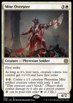 Mite Overseer (V.1) - Phyrexia: All Will Be One: Extras (Rare) [XONE-404]